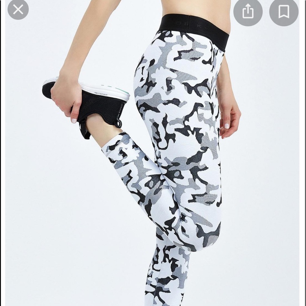 Koral black and white Camo leggings
